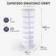 thumbnail image 3 of Zapatero Giratorio Orbit Blanco 7 Niveles 28 Compartimientos 60x60x160, 3 of 7