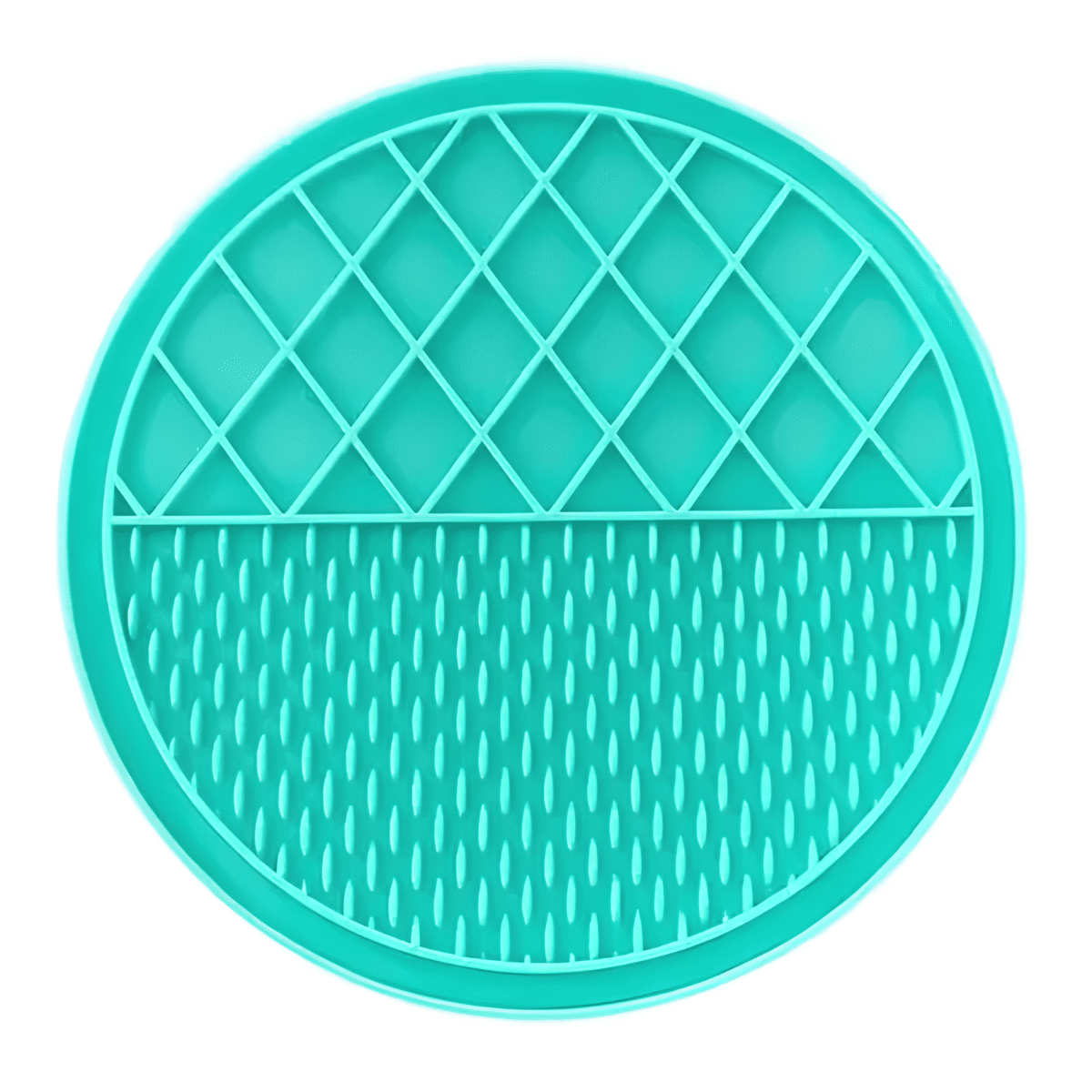 Genérico - Plato De Silicona Lento Lick Mat Para Perros Y Gatos Celeste