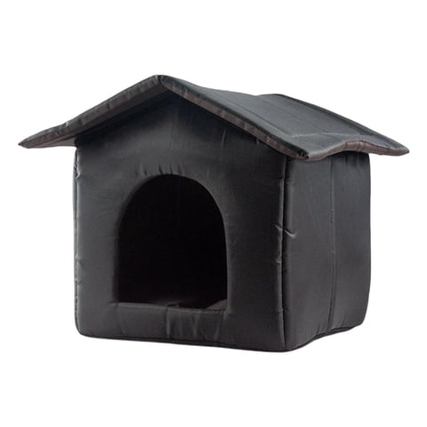 Magideal - Casa Para Gatos Al Aire Libre, Camas Impermeables Para Gatos Domésticos, Perrera Para Perros Pequeños, Casa Para Gatitos, Muebles De Invierno, Refugio , Negro