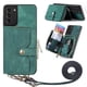 thumbnail image 1 of Funda Tipo Cartera con Correa Cruzada para Samsung Galaxy S21 Protección Contra Golpes Verde, 1 of 5