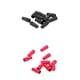 thumbnail image 3 of 20 Unids MTB Bicicleta Bicicleta Aleación de Aluminio Presta Tapa de Válvula Cubierta de Polvo Rojo Negro, 3 of 3