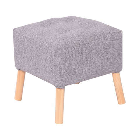 Máxima Design - Pouf Alemania Gris Claro Omega 42X42X43 Cm