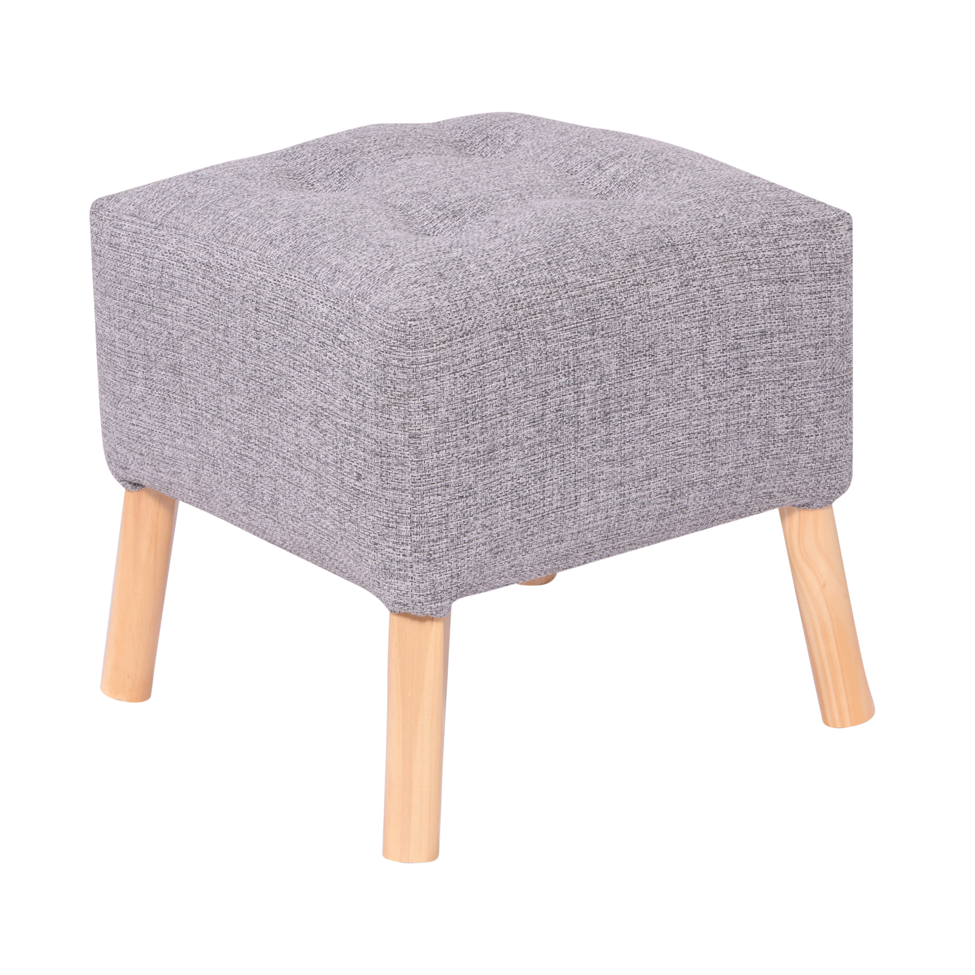 Máxima Design - Pouf Alemania Gris Claro Omega 42X42X43 Cm
