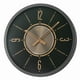 thumbnail image 1 of Reloj de pared Seiko Davis con funda de hierro negro con detalles dorados, 1 of 2