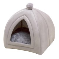 Magideal - Maison Pour Chat Mignon, Niche Confortable En Peluche Pour Animal De Compagnie, Nid, Lavable À Chaud, Coussin, Pour Chaton De Taille Moyenne, Sol , S S