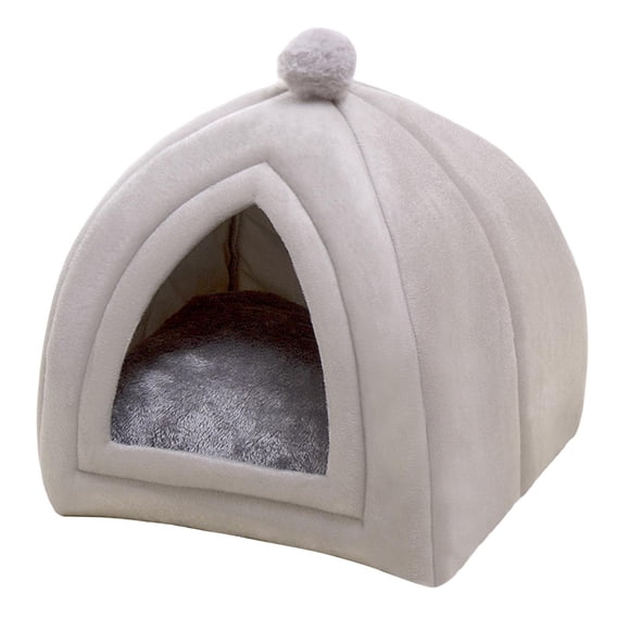 Maison Pour Chat Mignon, Niche Confortable en Peluche Pour Animal de Compagnie, Nid, Lavable à Chaud, Coussin, Pour Chaton de Taille Moyenne, Sol , s S