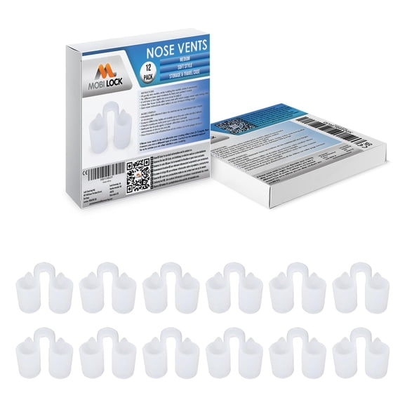 Ventilador Nasal Mobi Lock Mediano 12 Unidades Alivio del Ronquido