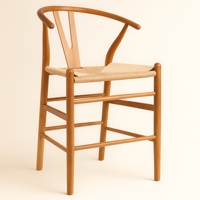 Oh! Mi Hogar ® - Taburete Wishbone 66Cm De Madera