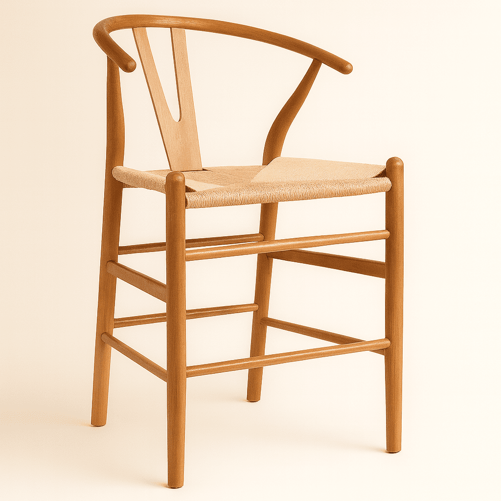 Oh! Mi Hogar ® - Taburete Wishbone 66cm De Madera