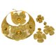 thumbnail image 1 of 4 Pzas 24K Brillantes Conjuntos de Joyería de Compromiso Boda para Mujer Collar Pulsera Aretes Anillo Conjuntos de Joyería Nupcial para Mujer Fiesta Graduación Accesorios de Disfraz, 1 of 6