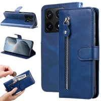 Gangxun - Funda Con Cremallera Para Xiaomi 14T Pro, Carcasa Cartera De Cuero Pu Con Soporte Y Tarjetero