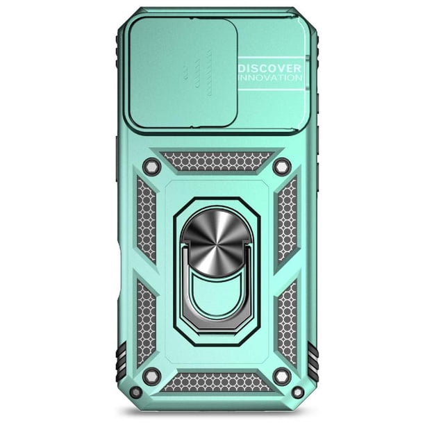 Estuche GANGXUN para iPhone 16 Pro Max, soporte giratorio 360°, estilo mecánico y magnético