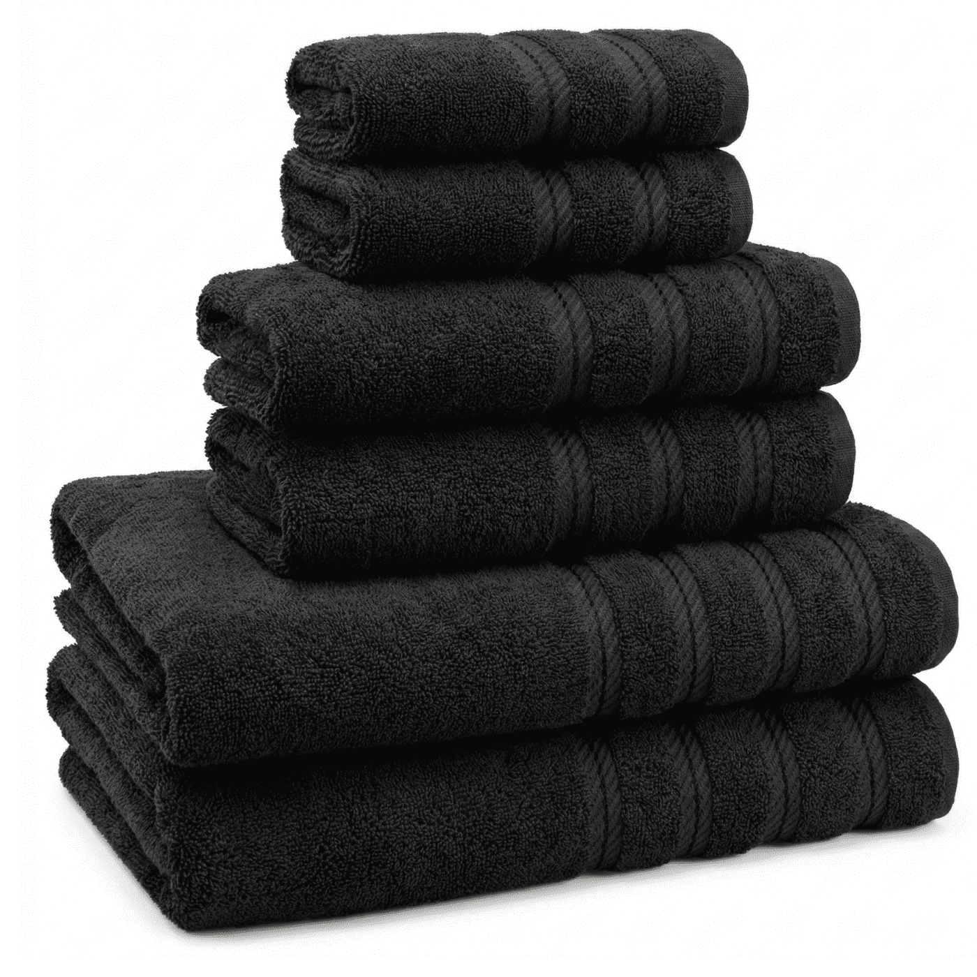 Atenza - Pack 6 Toallas 100% Algodón Turco Premium Cara Mano Cuerpo