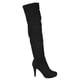 thumbnail image 1 of Bota Larga Gamuza Mujer 30 Yassne Negro, 1 of 5