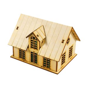 Bothyi - Casa De Madera En Miniatura, Decoración Única 1/72 Para Micropaisaje, Regalo, Mesa De Arena, Estilo D