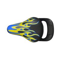 Ioensy - Sillín De Bicicleta Para Niños Accesorios De Ciclismo De Seguridad Accesorios De Bicicleta Para Niños De Cuero Pu Azul B