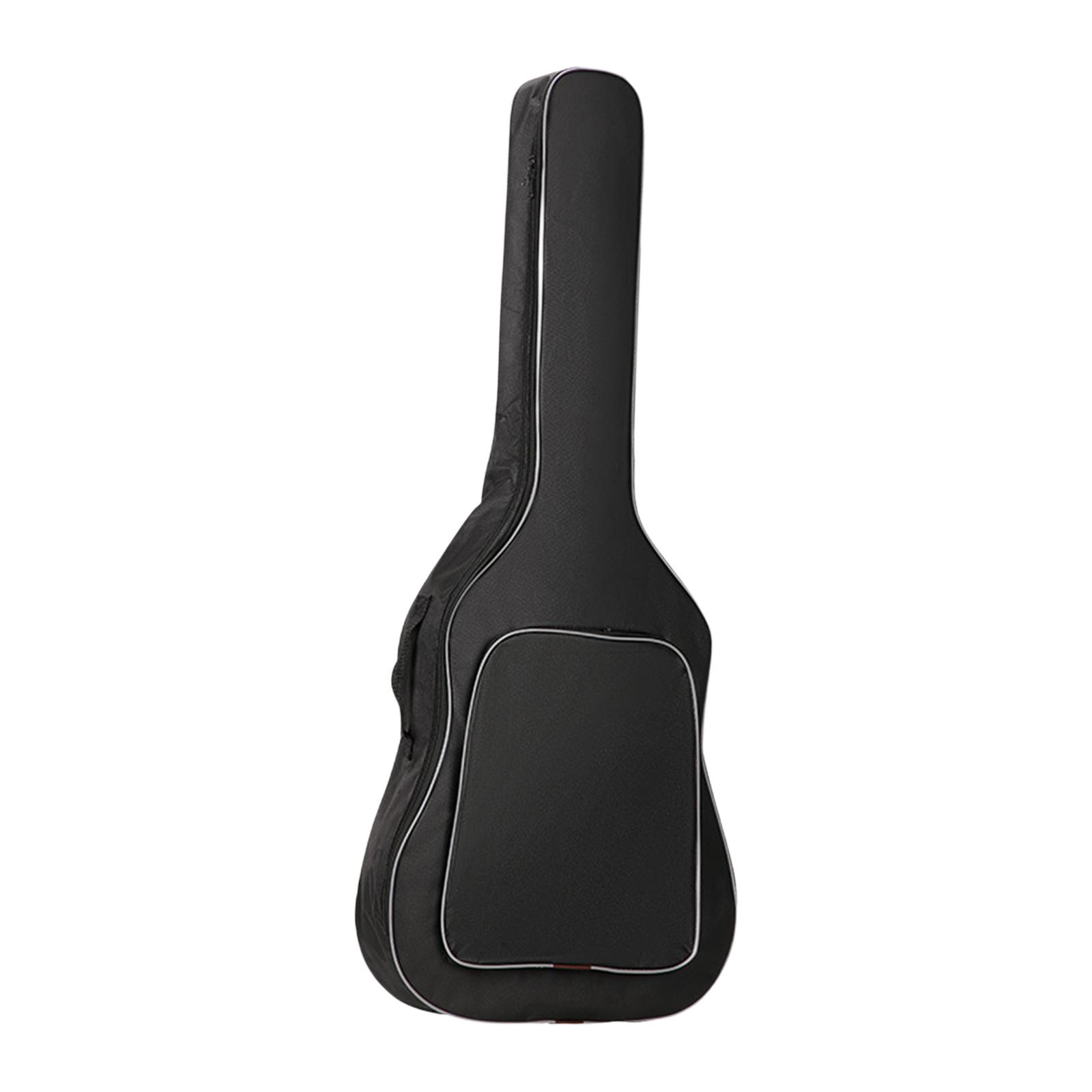 Magideal - Bolsa Para Guitarra, Mochila Acolchada, Correa De Hombro Ajustable Portátil Con Bolsillos Frontales, Estuche De Transporte Para Guitarra Acústica De 4 Gris