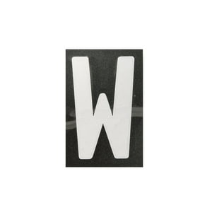 Truck Republic - Plantilla Adhesiva Patente Letra W