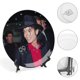 thumbnail image 4 of MICHAEL JACKSON Plato decorativo de porcelana fina (bone china), plato decorativo de cerámica para hogar, oficina, soporte de pared, platos decorativos para dormitorio - 6 pulgadas (15 cm), 4 of 6