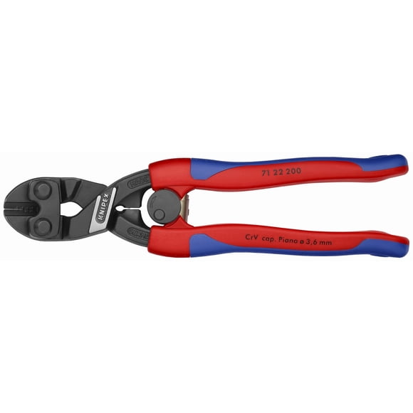 Alicates KNIPEX 7122200 Comfort Grip, angulados, alto apalancamiento