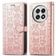 thumbnail image 2 of Funda Cartera FOXDOCK para OnePlus 13 , Flip PU con Relieve de Gatos y Perros, Tarjetero y Soporte, 2 of 6