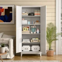 Recilock - Gabinete Alto 5 Niveles 180X73X36,5 - Linea White Yxg-05