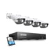 thumbnail image 1 of Sistema de cámaras de seguridad ZOSI 4K 8CH con disco duro de 2 TB y 4 cámaras de 5 MP, 1 of 9