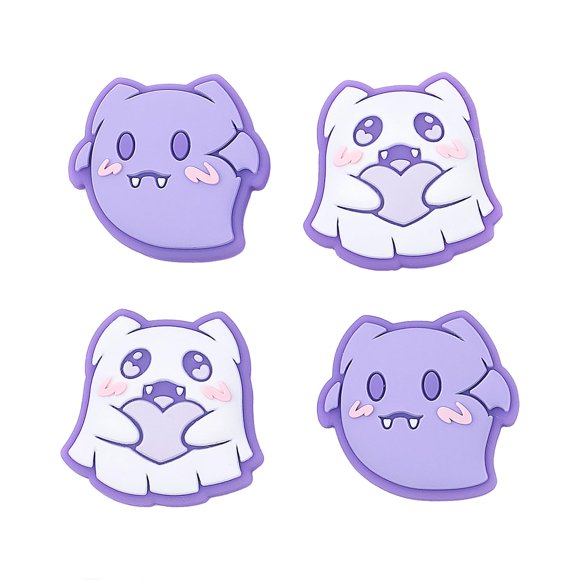 Juego de 4 cápsulas de agarre púrpura fantasma de 1,5 cm – blingkiyo