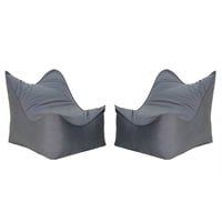 Bodevir - Set Pouf Potter 1C Felpa Gris