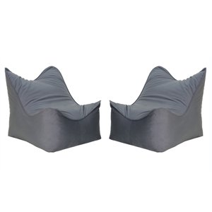 Bodevir - Set Pouf Potter 1C Felpa Gris