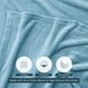 thumbnail image 3 of Ropa de cama Blanket Utopia de forro polar azul lavado, tamaño doble 150 x 230 cm, 3 of 3