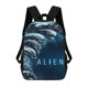 thumbnail image 1 of Alien-theme Backpack, Campus style schoolbag Bookbag with Adjustable Shoulder Straps And Large Zip Compartment, Unisex Travel Bags., 1 of 6