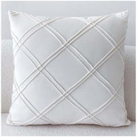 Wyj Hogar - Pack De 02 Fundas De Cojín De Terciopelo Con Rayas 45X45 Crema