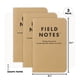thumbnail image 2 of Cuadernos Memo Field Notes Original Kraft Paquete de 3 9x14cm, 2 of 6