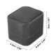 thumbnail image 4 of Ofertas Únicas Caja de Anillo de Lujo Caja de Exhibición de Joyería para Compromiso Caja Decorativa de Descarte Gamuza Gris, 4 of 7