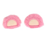 Magideal - Decoración Para Casco Con Orejas, Adornos Para Casco De Felpa, Duradero, Suave, Divertido, Bonito Adorno, Accesorios Para Casco Para Patinar, Montar E Oso Rosa