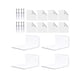 thumbnail image 5 of 4 Piezas Estantes De Pared Pequeños Estantes Flotantes Para Dormitorio Sala De Estar Blanco, 5 of 5