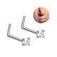 thumbnail image 1 of Pack 2 Piercings tipo L 3mm doble nostril simétrico titanio ASTM F136, 1 of 2