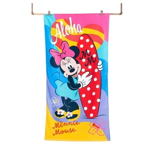 Genérico - Toalla De 70X140Cm Dibujo Animado Ratona Surfista Para Niños