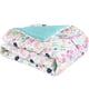 thumbnail image 2 of Set de cama 1.5 plaza 100% poliéster dieño flores, 2 of 4