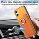 thumbnail image 2 of Funda Magnética Para Samsung Galaxy A05 Con Billetera Y Anillo Protector Resistente Orange, 2 of 6