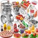 thumbnail image 1 of Shimirth Play Kitchen Accessories, Large Stainless Steel Kid, 1 of 3