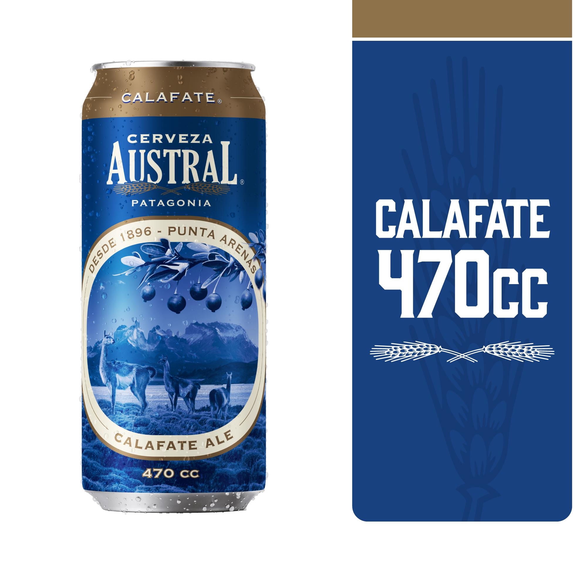 Cerveza Ale Calafate 4.8º Lata 470 ml Austral