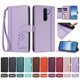 thumbnail image 4 of Funda Cartera Trébol para Xiaomi Redmi Note 8 Pro 4G con Ranuras Tarjetas y Carga Inalámbrica Morado claro, 4 of 6