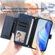 thumbnail image 3 of Funda Billetera Cremallera para BLU G95 con Porta Tarjetas, Soporte y Correa Azul, 3 of 5