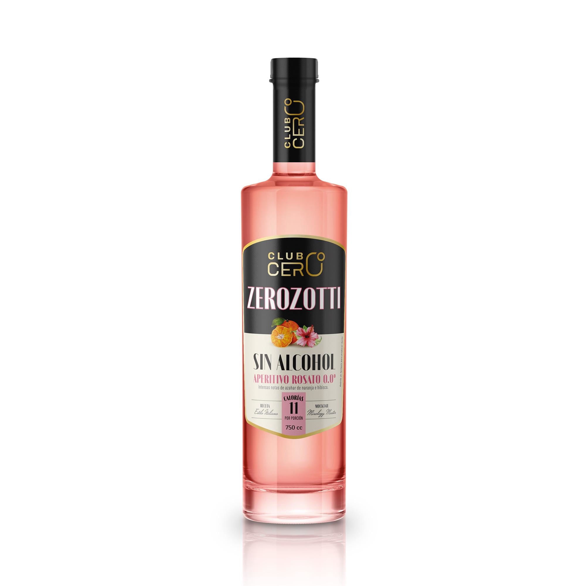 Zerozotti Botella Bebida Tipo Aperitivo Rosato 0.0Gl