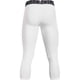 thumbnail image 3 of Leggins Under Armour Armour HeatGear 3/4 para hombre - Blanco/Negro, 3 of 3