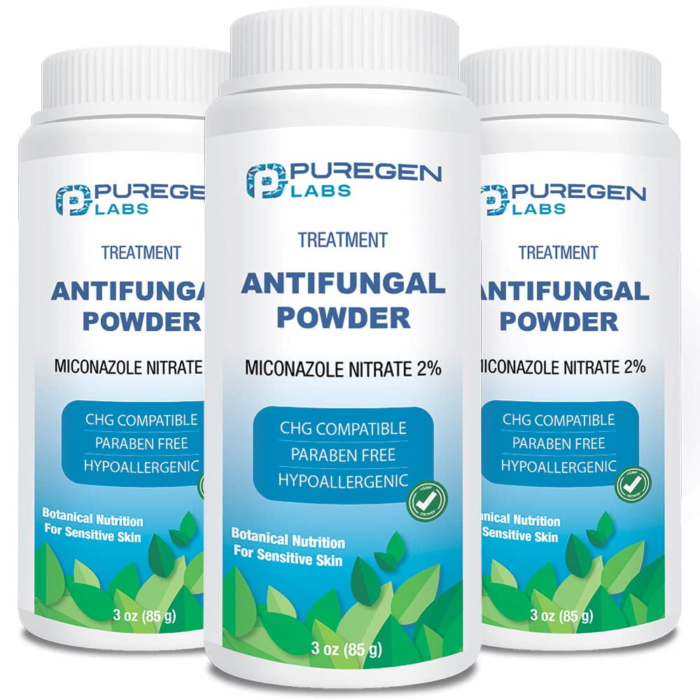 P Puregen Labs - Polvo Antifúngico Puregen Labs 2% De Nitrato De Miconazol 85 G