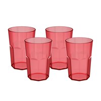 Ou - Pack 6 Vasos 400 Ml Rojo