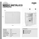 thumbnail image 4 of Gabinete Oficina Medio Metálico con Puertas Blanco, 4 of 4